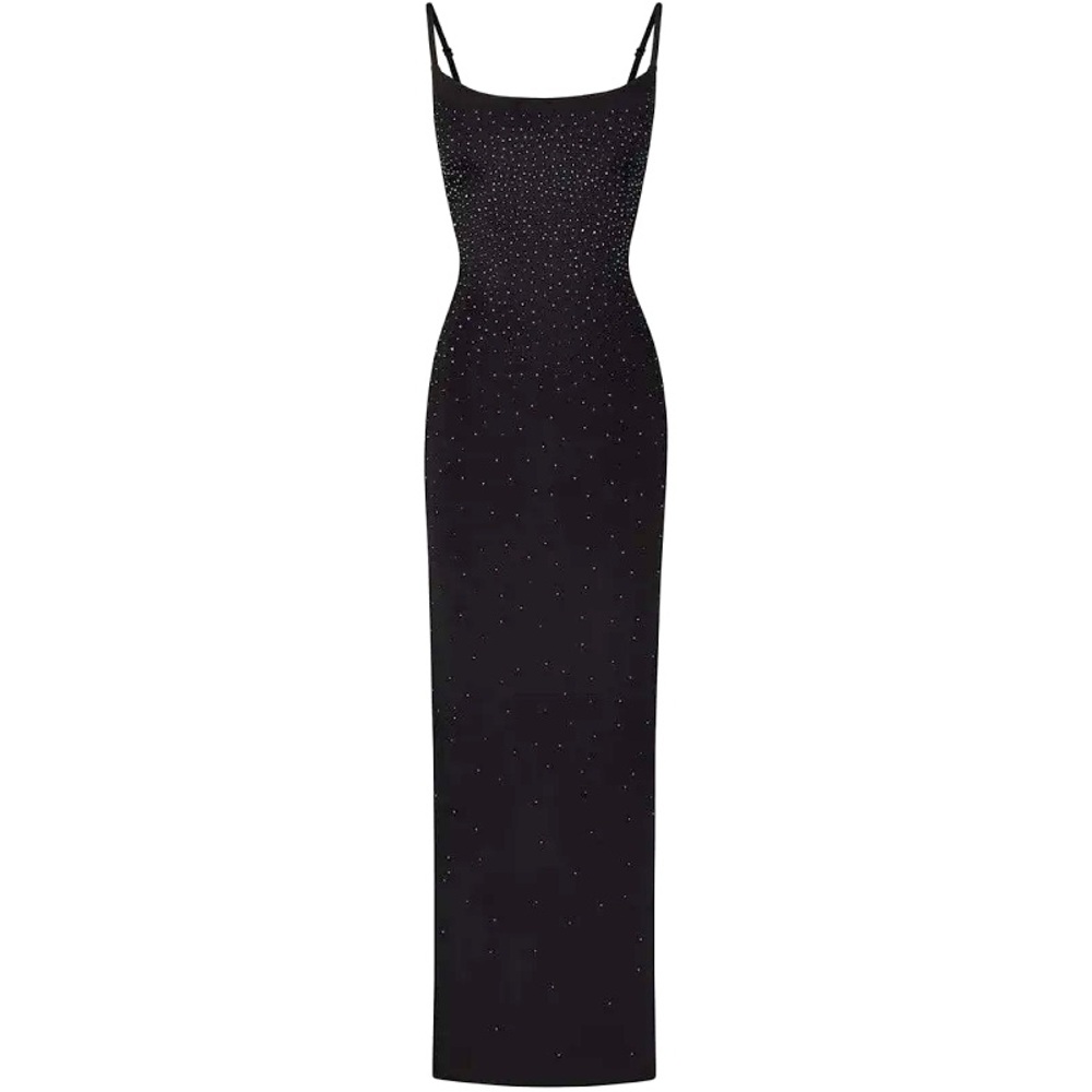 Skims X Swarovski Jelly Sheer Cami Long Dress
